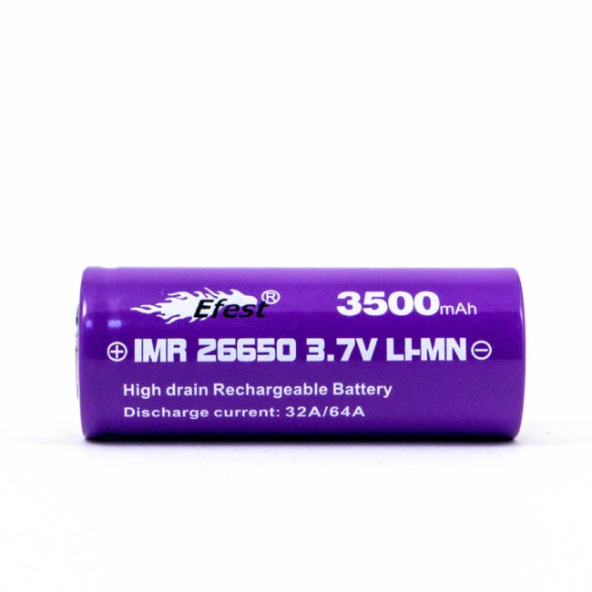 Аккумулятор Efest IMR 26650 64А 3500 мАч (V1)